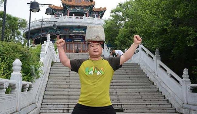 روش عجیب مرد چینی برای کاهش وزن +عکس
