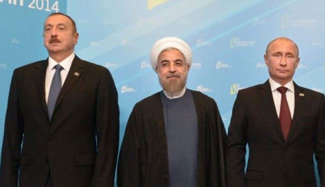 رؤساء ايران وروسيا واذربيجان يلتقون في باكو