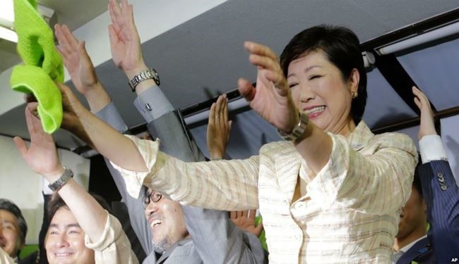 انتخاب اولین شهردار زن در توکیو