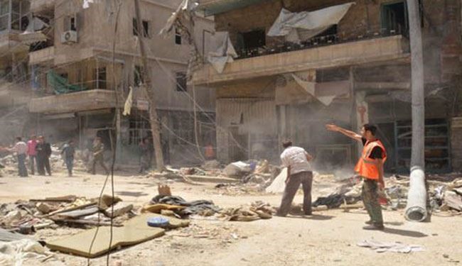 شهداء وجرحى جراء اعتداء إرهابي بقذائف صاروخية على مدينة حلب