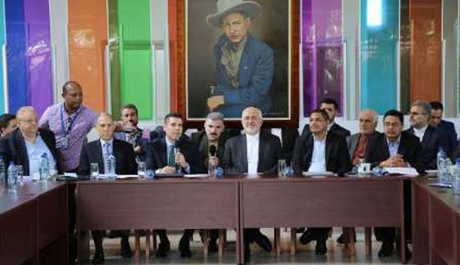 ظریف یلتقی وزیر خارجیة نیکاراغوا