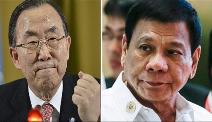 رئيس الفلبين: بان كي مون 