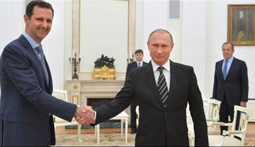 اسد از پوتین و لاوروف قدردانی کرد