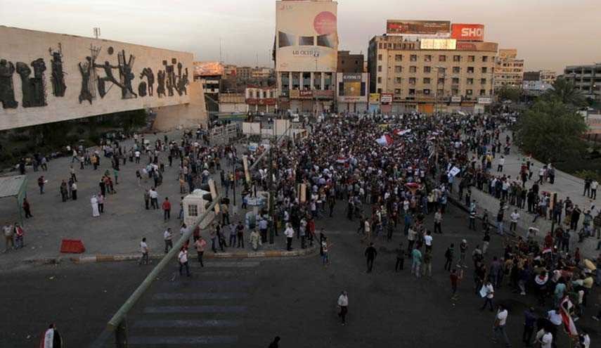 تظاهرات في ساحة التحرير ببغداد