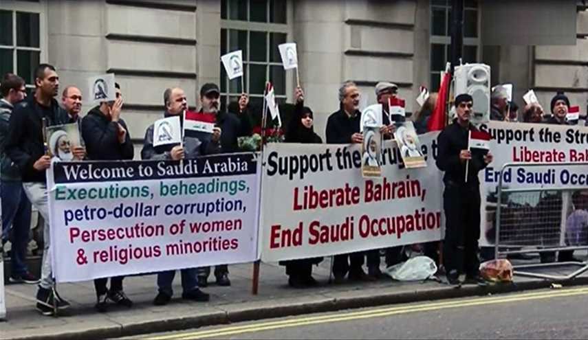 اعتصام امام سفارة السعودية بلندن تنديدا بالعدوان على اليمن