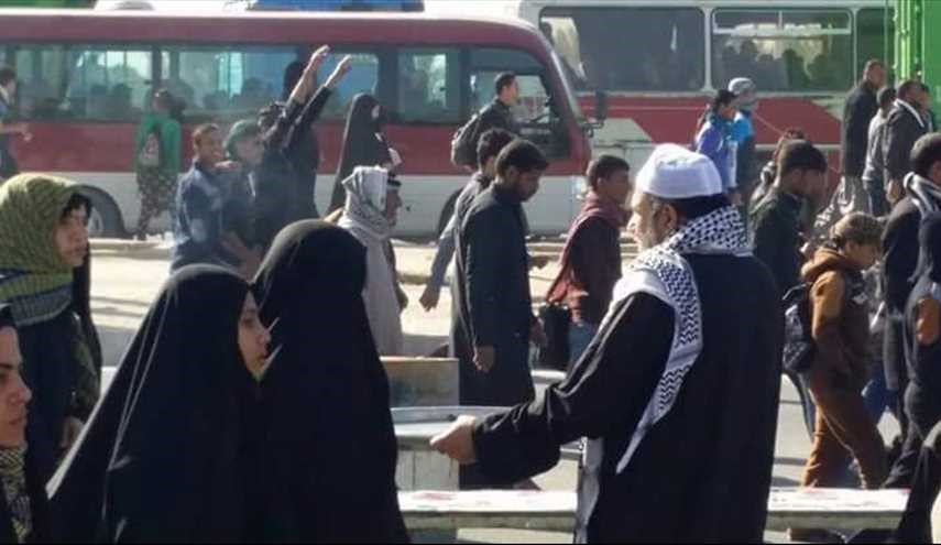 شاهد بالصور ..التهافت لخدمة زوار الإمام الحسين (ع)