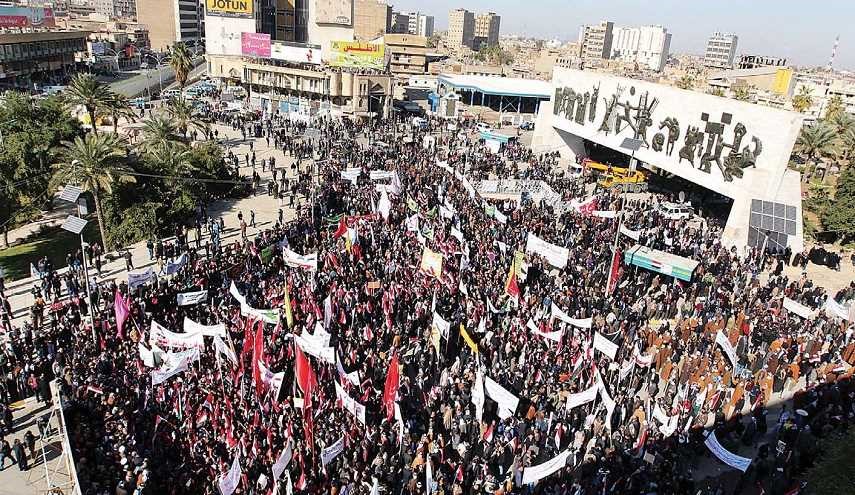 تظاهرات في بغداد والقوات الامنية تقطع الطرق المؤدية لها