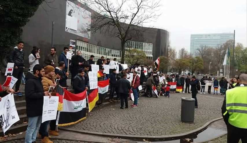 بالصور ...احتجاج العراقيين في ألمانيا على عدم منحهم اللجوء أسوة بغيرهم