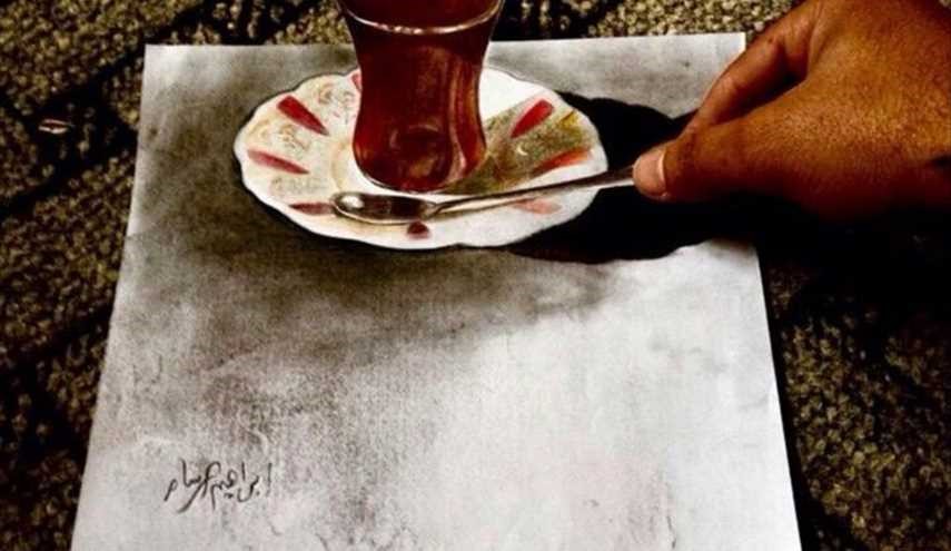 بالصور ..إبداعات بالرسم لفنان عراقي