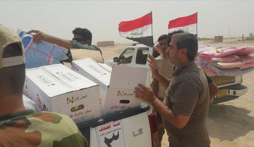 بالصور ..الدعم اللوجستي لقوات الحشد الشعبي العراقي بمعركة الموصل