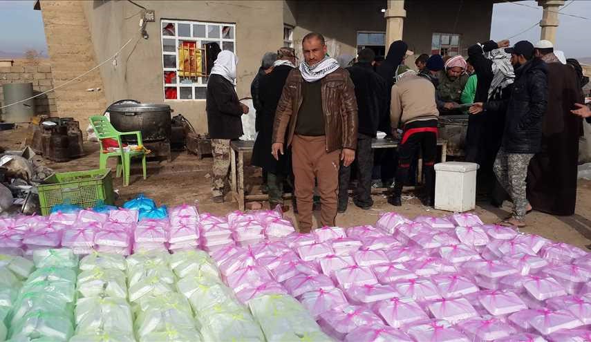 بالصور..الدعم اللوجستي لقوات الحشد الشعبي العراقية في تل عبطة