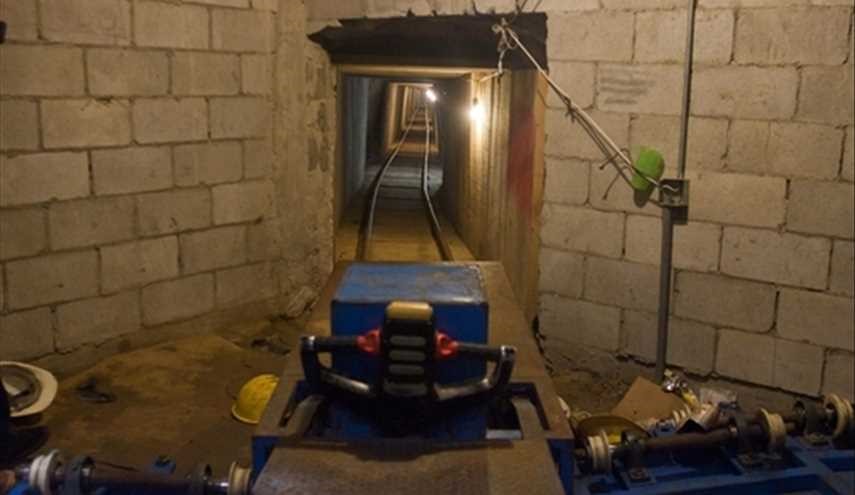 تونل زیر زمینی قاچاقچیان در مرز آمریکا و مکزیک +عکس