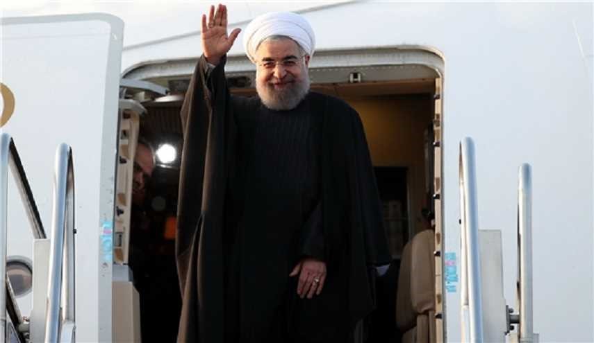 الرئيس روحاني يصل الى كازاخستان ضمن جولته الآسيوية