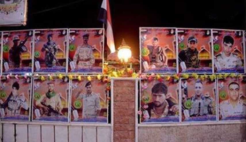 بالصور ..تزيين قضاء الشهداء في البصرة  بصور المدافعين عن الأرض من شهداء القوات العراقية