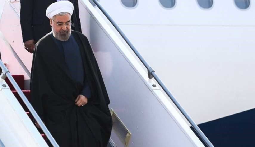 الرئيس روحاني يصل إلى قرغيزيا