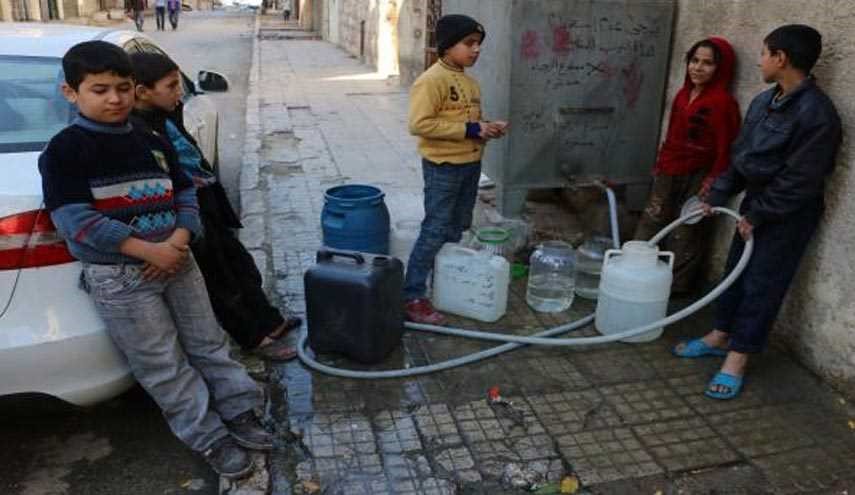 ارهابيون في سوريا يلوثون مياه دمشق