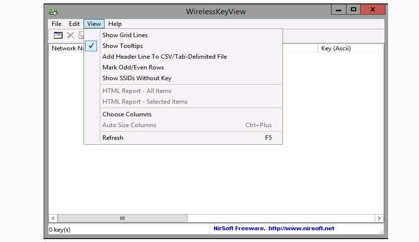 دانلود WirelessKeyView 2.0.5 نرم افزار بازیابی پسورد وایرلس