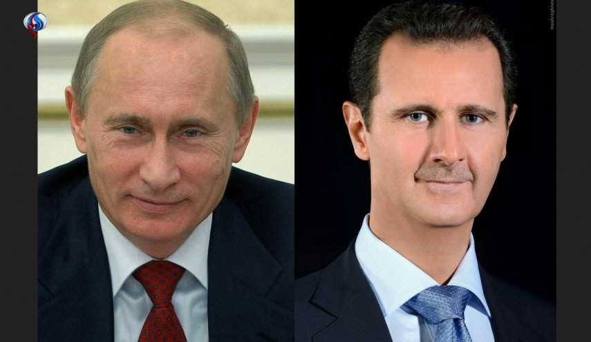 ماذا قال الأسد حول العملية السياسية بسوريا في مكالمة هاتفية مع بوتين؟