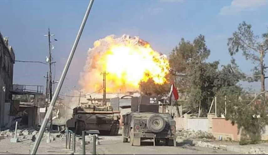 بالصور ..القوات العراقية تتصدى للعجلات المفخخة عند إقتحام أحياء السكر والبلديات في الموصل