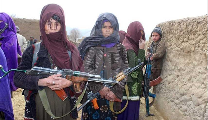 زنان جوزجان دست به سلاح بردند +عکس