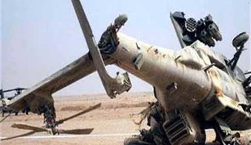 القوات اليمنية تسقط طائرة أباتشي تابعة لقوى العدوان في أطراف ذباب بتعز