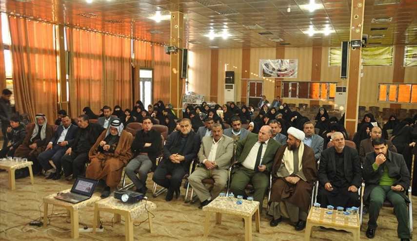 بالصور..حفل لتكريم عوائل شهداء الحشد الشعبي العراقي في الكوفة العراقية