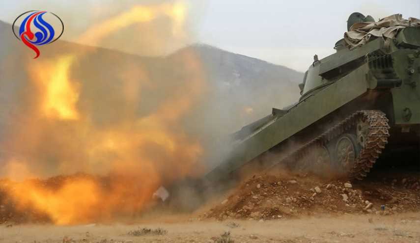 حمله موشکی ارتش سوریه به عناصر داعش در دیر الزور