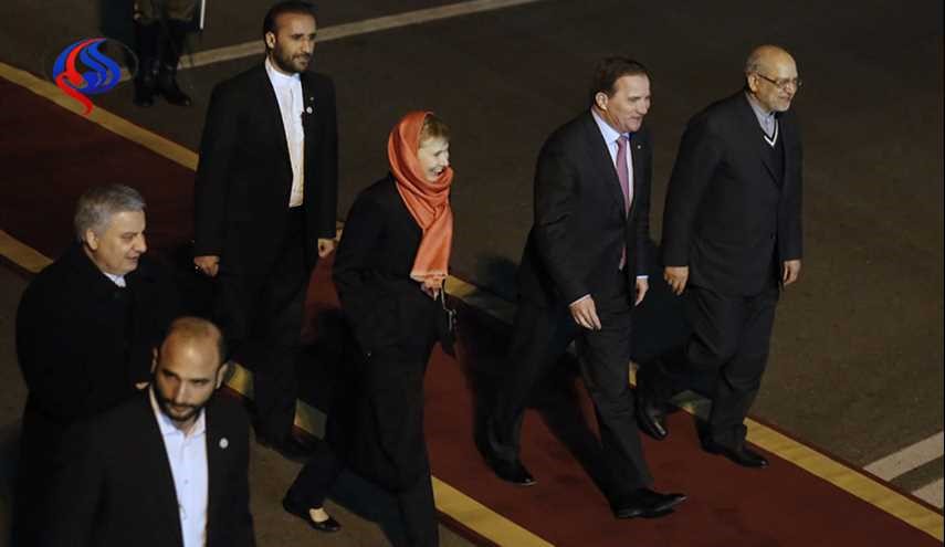 نخست وزیر سوئد وارد تهران شد