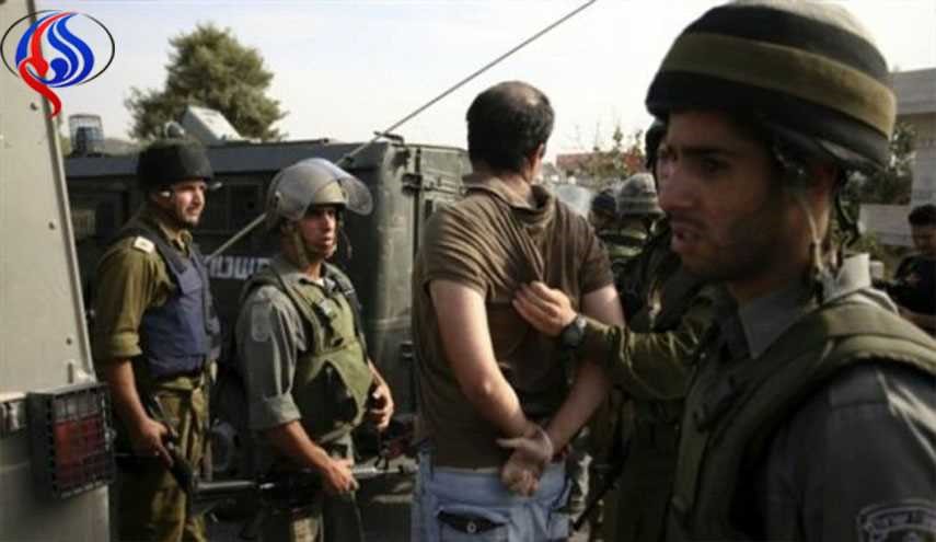 بازداشت یک فلسطینی با اعضای خانواده اش درکرانه باختری