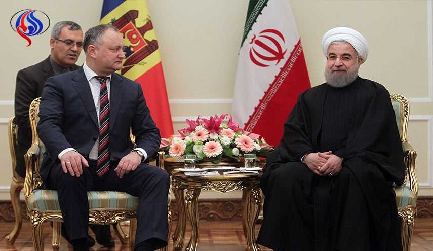روحاني يدعو لاستثمار الفرص لتنمية العلاقات بين ايران ومولدافيا