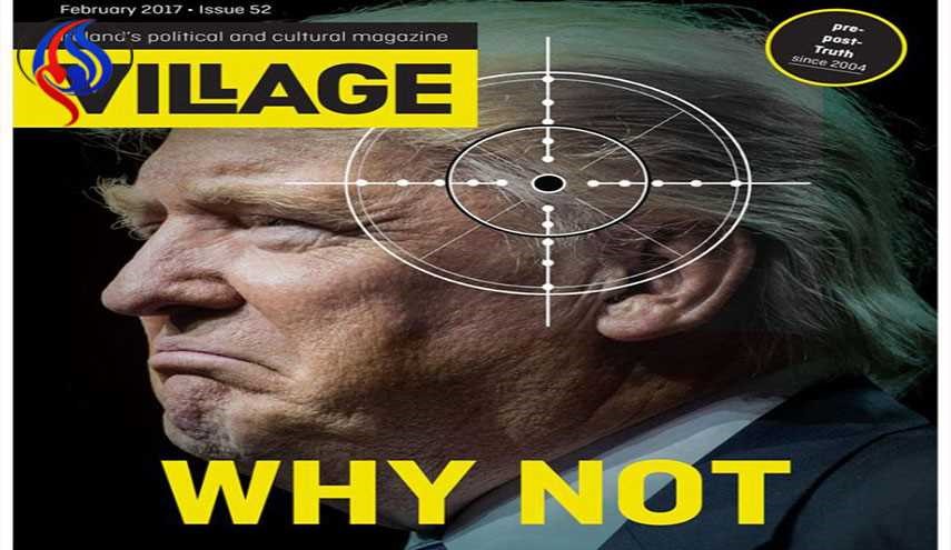 ترور ترامپ؛ طرح جلد مجله ایرلندی