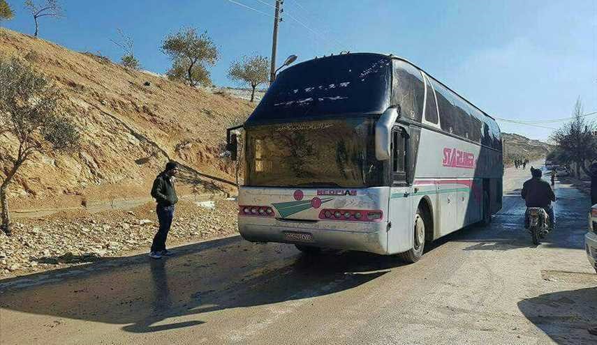 خروج افراد مسلح از شمال غرب دمشق