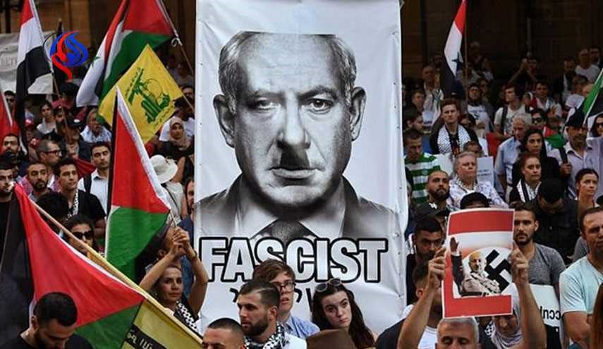 تظاهرات استرالیایی‌ها در اعتراض به سفر نتانیاهو +عکس