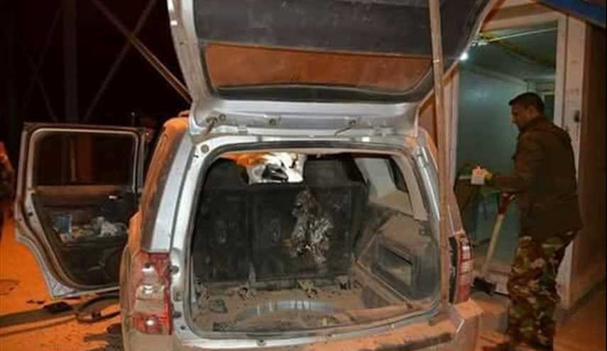 بالصور...ضبط سيارة مفخخة ومقتل الإرهابي في داخلها غربي كربلاء المقدسة