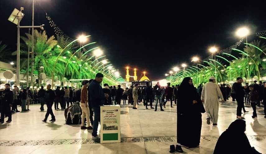 بالصور حركة الزوار الى مرقد الامامين عليهم السلام