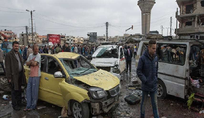 تفجيران بحمص واستشهاد 32 شخصا بينهم رئيس فرع الامن العسكري+صور