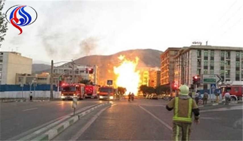 مصرع شخص في انفجار انبوب نقل الغاز في مدينة قزوين