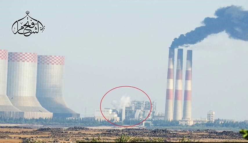 حملۀ موشکی به نیروگاه برق زاره در ریف حماه