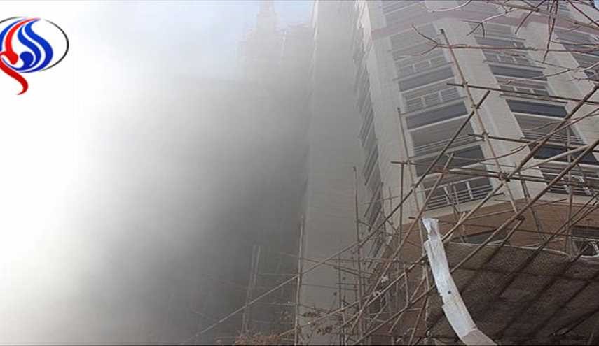 برج تجاری کیانپارس اهواز دچار حریق شد