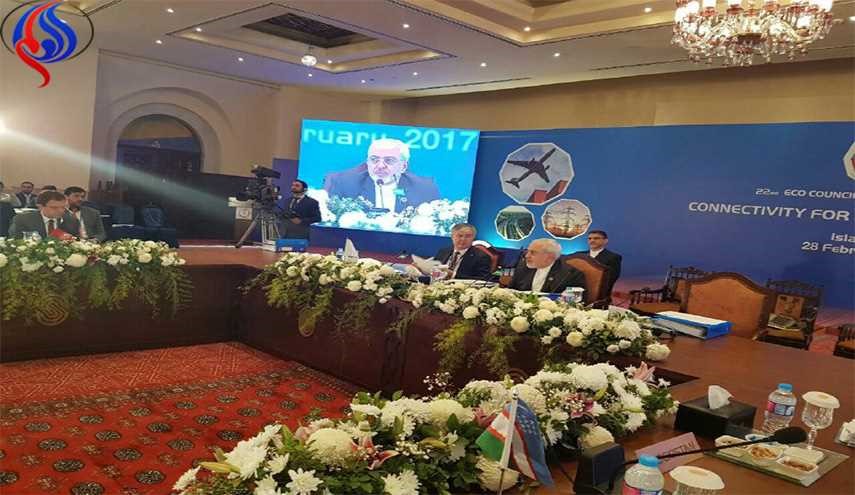 سخنرانی ظریف در شورای وزیران خارجه اکو