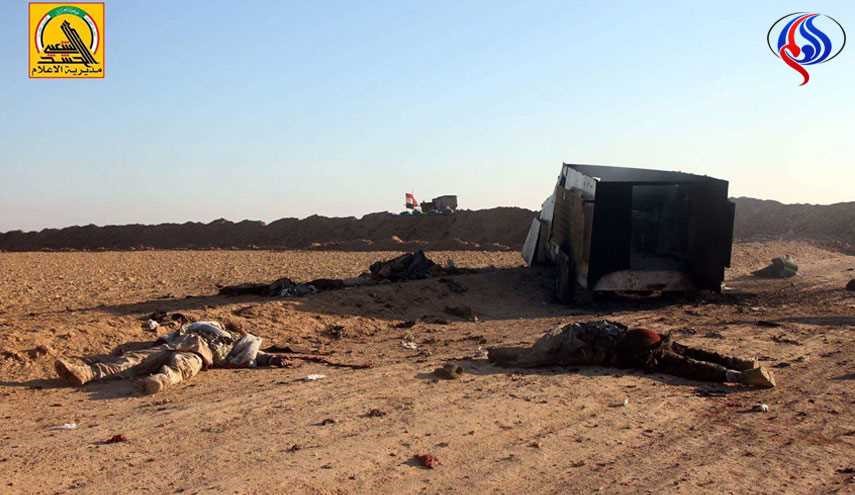 بعد رصد دقيق من الحشد..طيران الجيش يـُبيد رتل لداعش غرب الموصل
