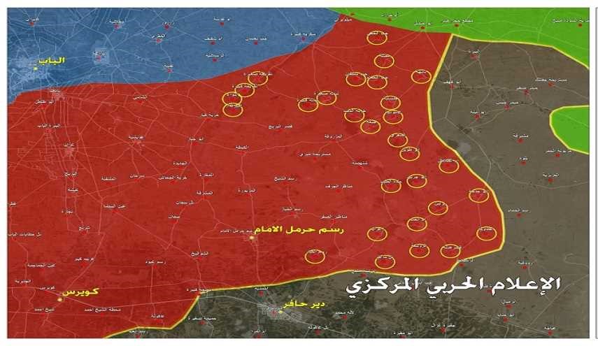 أهم المناطق التي استعادها الجيش السوري في ريف حلب الشرقي