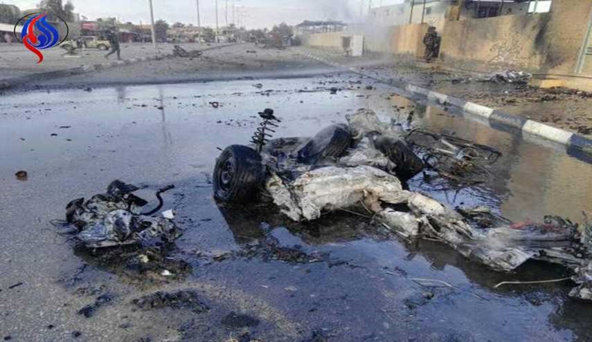 بالصور.. إنفجار سيارة مفخخة وسط هيت بالأنبار العراقية