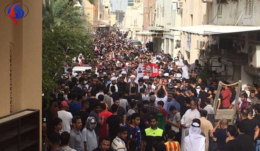 بالصور.. تشييع مهيب للشهيد مصطفى حمدان في البحرين