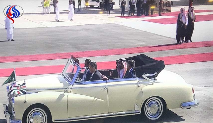 بالصور.. وصول الملك السعودي الى للأردن