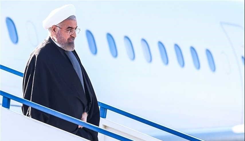الرئيس روحاني يصل الى موسكو