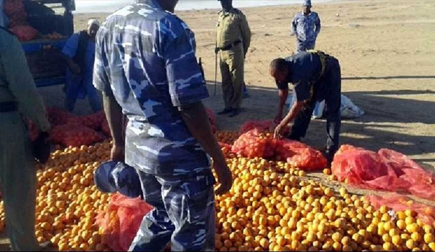 السودان تتلف البرتقال المصري على الحدود
