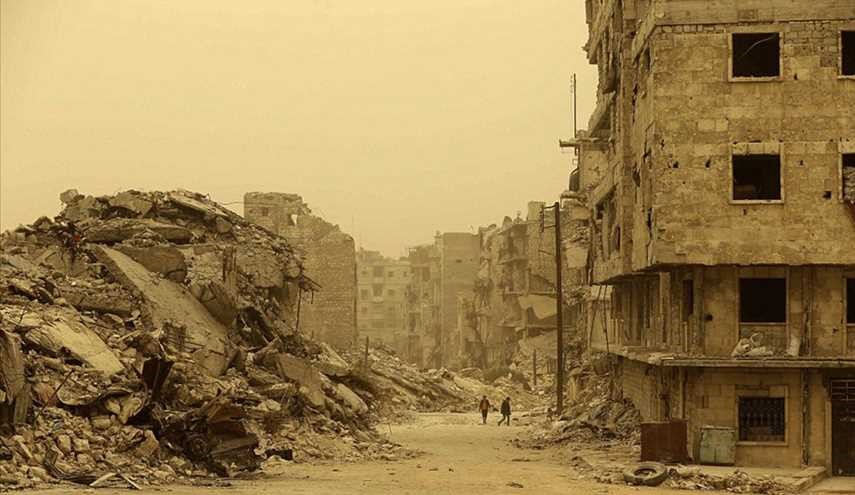 شاهد .. عاصفة رملية تضرب حلب
