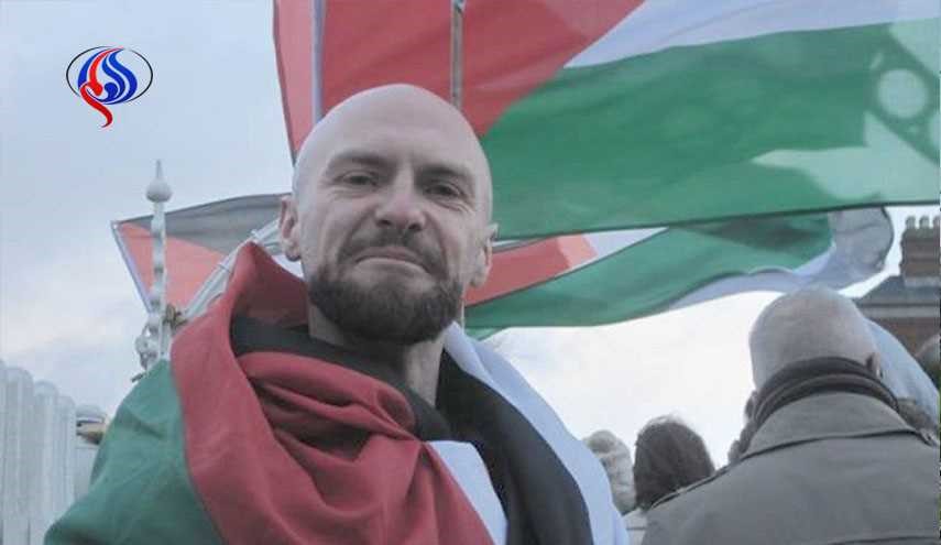 اهتزاز پرچم فلسطین بر فراز ساختمان شهرداری دوبلین