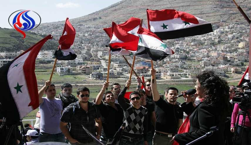 جماهير الجولان السوري المحتل ينددون بالعدوان الاميركي